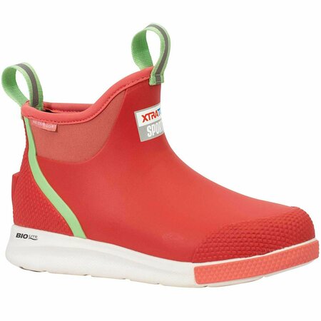 XTRATUF Women's 6 IN Ankle Deck Boot Sport, CORAL, M, Size 9 ADSW400